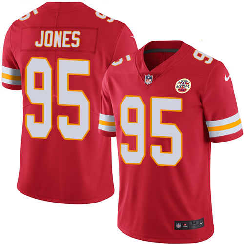 Nike Chiefs #95 Chris Jones Red Team Color Youth Stitched NFL Vapor Untouchable Limited Jersey