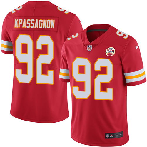 Nike Chiefs #92 Tanoh Kpassagnon Red Team Color Youth Stitched NFL Vapor Untouchable Limited Jersey