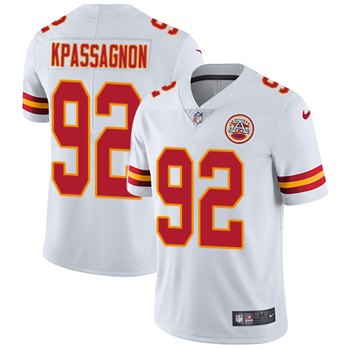 Nike Chiefs #92 Tanoh Kpassagnon White Youth Stitched NFL Vapor Untouchable Limited Jersey