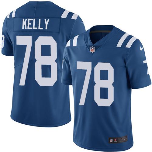 Nike Colts #78 Ryan Kelly Royal Blue Team Color Youth Stitched NFL Vapor Untouchable Limited Jersey - Click Image to Close
