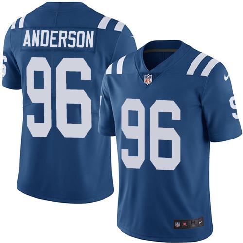 Nike Colts #96 Henry Anderson Royal Blue Team Color Youth Stitched NFL Vapor Untouchable Limited Jer