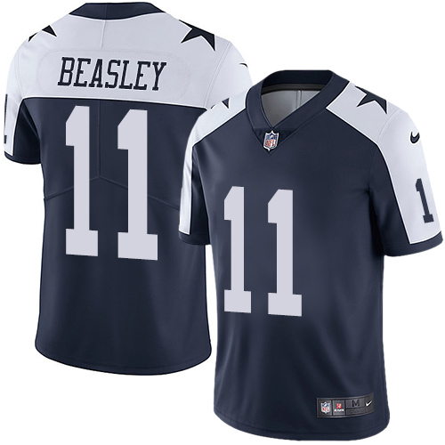 Nike Cowboys #11 Cole Beasley Navy Blue Thanksgiving Youth Stitched NFL Vapor Untouchable Limited Th - Click Image to Close