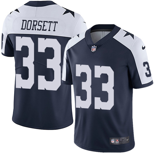 Nike Cowboys #33 Tony Dorsett Navy Blue Thanksgiving Youth Stitched NFL Vapor Untouchable Limited Th - Click Image to Close