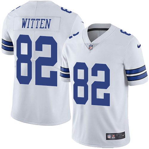 Nike Cowboys #82 Jason Witten White Youth Stitched NFL Vapor Untouchable Limited Jersey - Click Image to Close