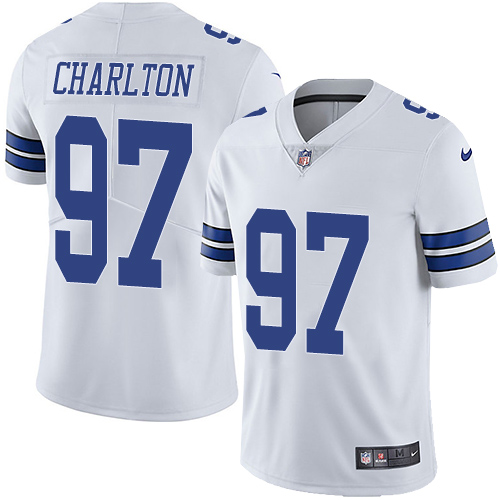 Nike Cowboys #97 Taco Charlton White Youth Stitched NFL Vapor Untouchable Limited Jersey - Click Image to Close