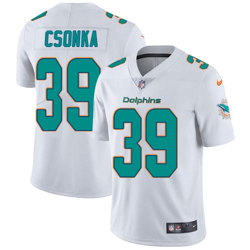 Nike Dolphins #39 Larry Csonka White Youth Stitched NFL Vapor Untouchable Limited Jersey - Click Image to Close