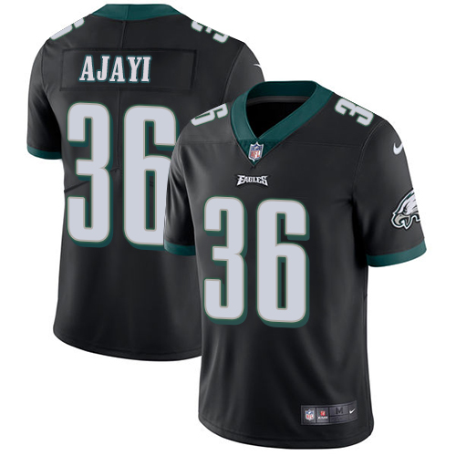 Nike Eagles #36 Jay Ajayi Black Alternate Youth Stitched NFL Vapor Untouchable Limited Jersey - Click Image to Close