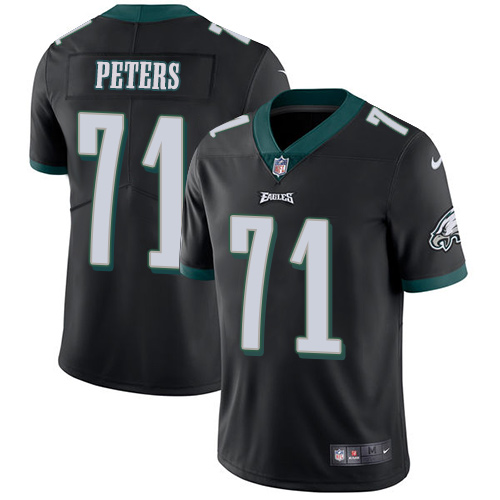 Nike Eagles #71 Jason Peters Black Alternate Youth Stitched NFL Vapor Untouchable Limited Jersey - Click Image to Close