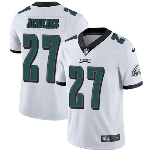Nike Eagles #27 Malcolm Jenkins White Youth Stitched NFL Vapor Untouchable Limited Jersey - Click Image to Close