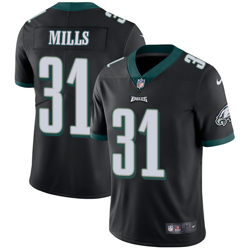 Nike Eagles #31 Jalen Mills Black Alternate Youth Stitched NFL Vapor Untouchable Limited Jersey - Click Image to Close