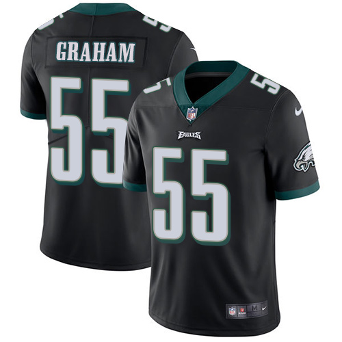 Nike Eagles #55 Brandon Graham Black Alternate Youth Stitched NFL Vapor Untouchable Limited Jersey - Click Image to Close