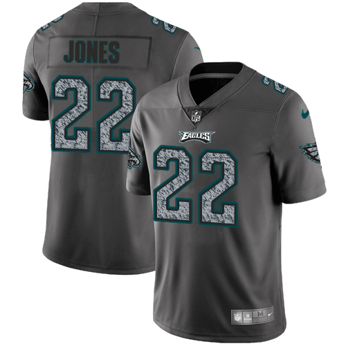 Nike Eagles #22 Sidney Jones Gray Static Youth Stitched NFL Vapor Untouchable Limited Jersey
