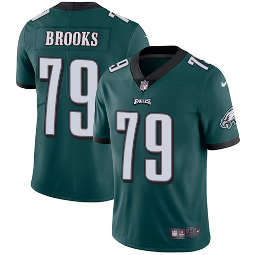Nike Eagles #79 Brandon Brooks Midnight Green Team Color Youth Stitched NFL Vapor Untouchable Limite