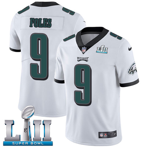 Nike Eagles #9 Nick Foles White Super Bowl LII Youth Stitched NFL Vapor Untouchable Limited Jersey