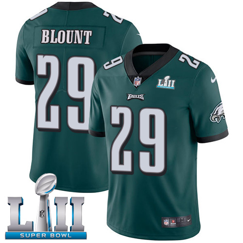 Nike Eagles #29 LeGarrette Blount Midnight Green Team Color Super Bowl LII Youth Stitched NFL Vapor