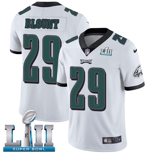 Nike Eagles #29 LeGarrette Blount White Super Bowl LII Youth Stitched NFL Vapor Untouchable Limited