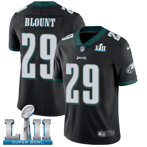 Nike Eagles #29 LeGarrette Blount Black Alternate Super Bowl LII Youth Stitched NFL Vapor Untouchabl