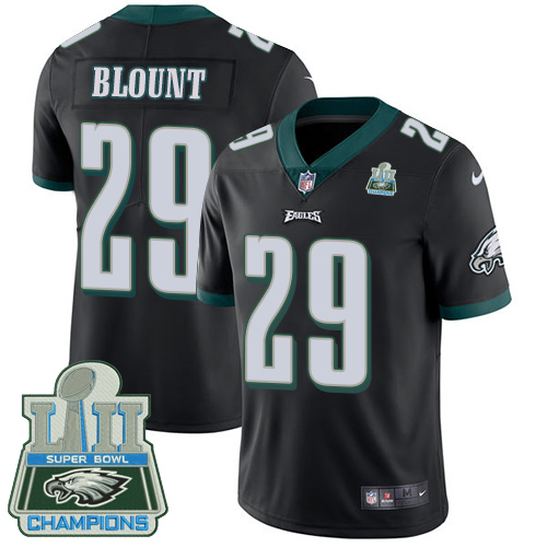 Nike Eagles #29 LeGarrette Blount Black Alternate Super Bowl LII Champions Youth Stitched NFL Vapor