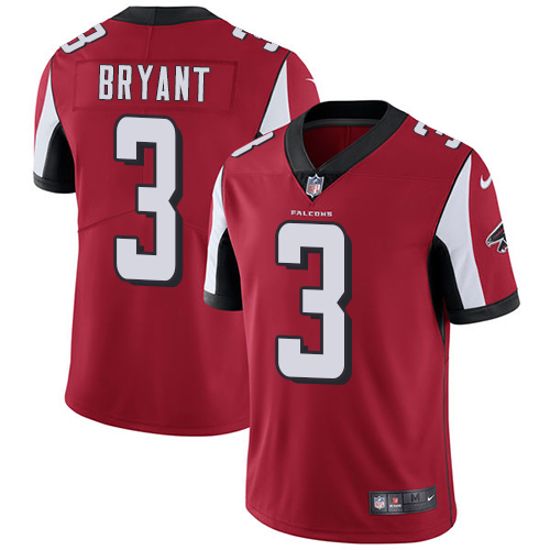 Nike Falcons #3 Matt Bryant Red Team Color Youth Stitched NFL Vapor Untouchable Limited Jersey