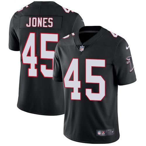 Nike Falcons #45 Deion Jones Black Alternate Youth Stitched NFL Vapor Untouchable Limited Jersey