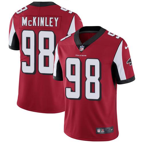 Nike Falcons #98 Takkarist McKinley Red Team Color Youth Stitched NFL Vapor Untouchable Limited Jers