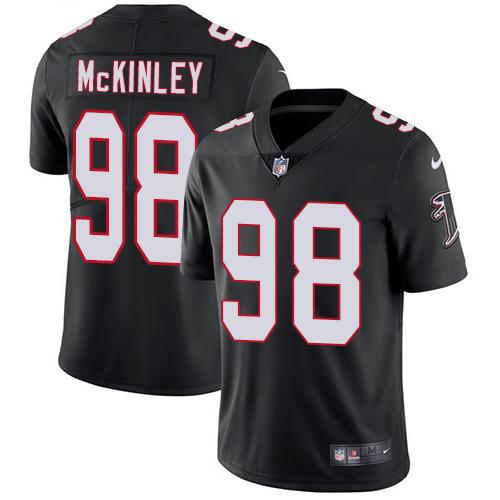 Nike Falcons #98 Takkarist McKinley Black Alternate Youth Stitched NFL Vapor Untouchable Limited Jer