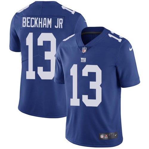 Nike Giants #13 Odell Beckham Jr Royal Blue Team Color Youth Stitched NFL Vapor Untouchable Limited