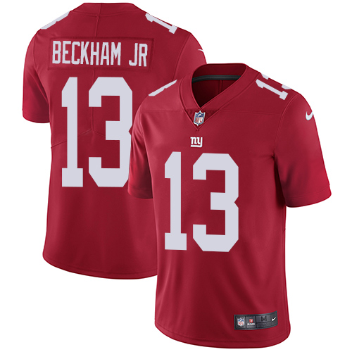 Nike Giants #13 Odell Beckham Jr Red Alternate Youth Stitched NFL Vapor Untouchable Limited Jersey