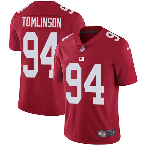 Nike Giants #94 Dalvin Tomlinson Red Alternate Youth Stitched NFL Vapor Untouchable Limited Jersey - Click Image to Close