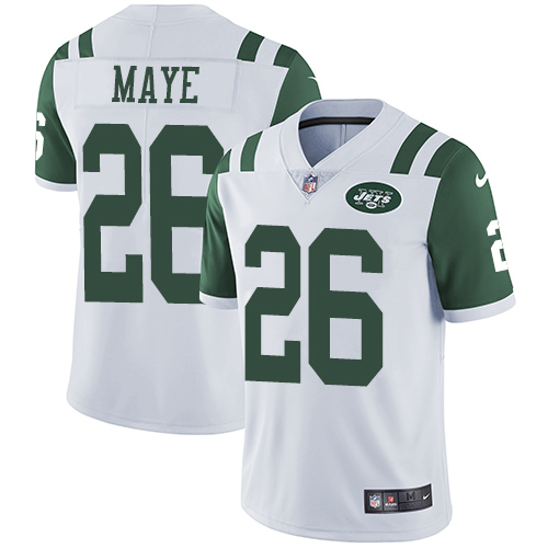 Nike Jets #26 Marcus Maye White Youth Stitched NFL Vapor Untouchable Limited Jersey - Click Image to Close