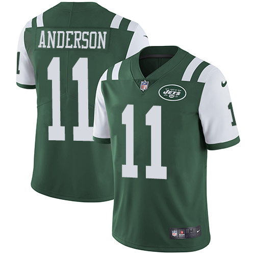Nike Jets #11 Robby Anderson Green Team Color Youth Stitched NFL Vapor Untouchable Limited Jersey - Click Image to Close