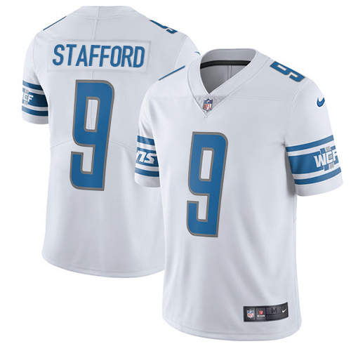 Nike Lions #9 Matthew Stafford White Youth Stitched NFL Vapor Untouchable Limited Jersey - Click Image to Close