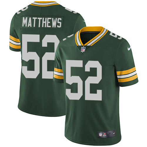 Nike Packers #52 Clay Matthews Green Team Color Youth Stitched NFL Vapor Untouchable Limited Jersey - Click Image to Close