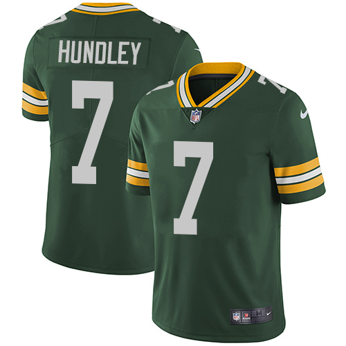 Nike Packers #7 Brett Hundley Green Team Color Youth Stitched NFL Vapor Untouchable Limited Jersey