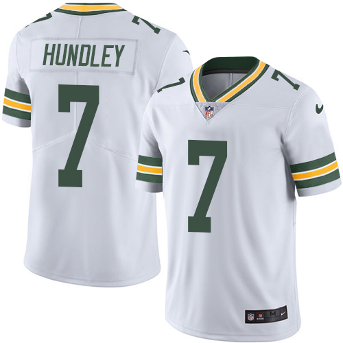 Nike Packers #7 Brett Hundley White Youth Stitched NFL Vapor Untouchable Limited Jersey - Click Image to Close