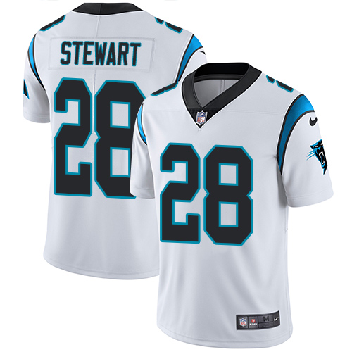 Nike Panthers #28 Jonathan Stewart White Youth Stitched NFL Vapor Untouchable Limited Jersey