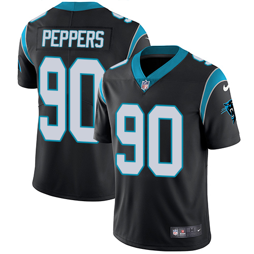 Nike Panthers #90 Julius Peppers Black Team Color Youth Stitched NFL Vapor Untouchable Limited Jerse - Click Image to Close