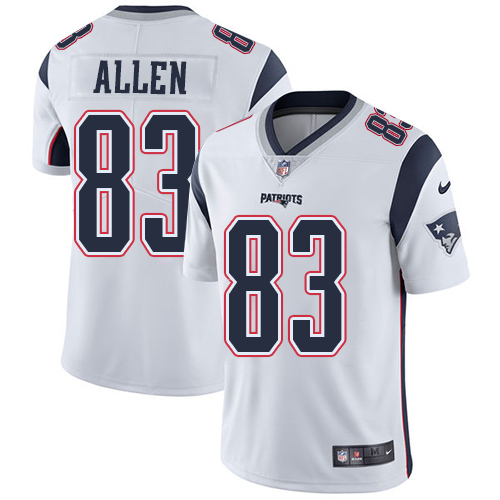 Nike Patriots #83 Dwayne Allen White Youth Stitched NFL Vapor Untouchable Limited Jersey - Click Image to Close