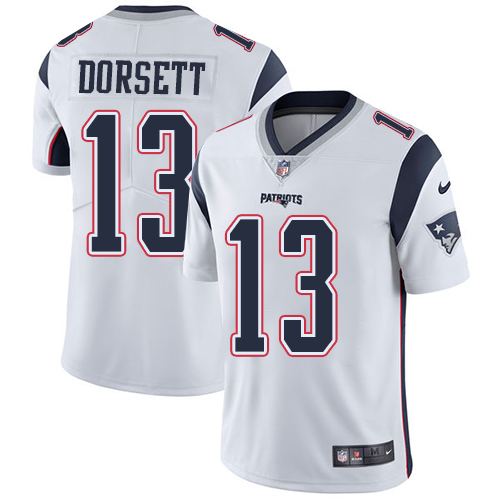 Nike Patriots #13 Phillip Dorsett White Youth Stitched NFL Vapor Untouchable Limited Jersey - Click Image to Close