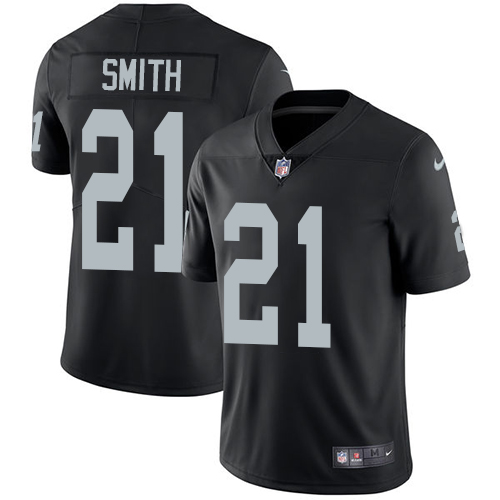 Nike Raiders #21 Sean Smith Black Team Color Youth Stitched NFL Vapor Untouchable Limited Jersey - Click Image to Close