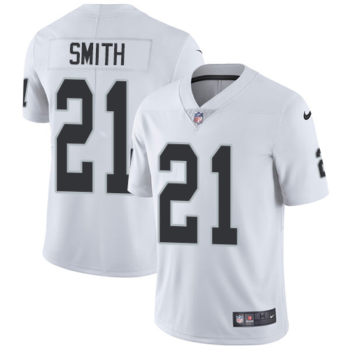 Nike Raiders #21 Sean Smith White Youth Stitched NFL Vapor Untouchable Limited Jersey