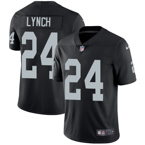 Nike Raiders #24 Marshawn Lynch Black Team Color Youth Stitched NFL Vapor Untouchable Limited Jersey - Click Image to Close