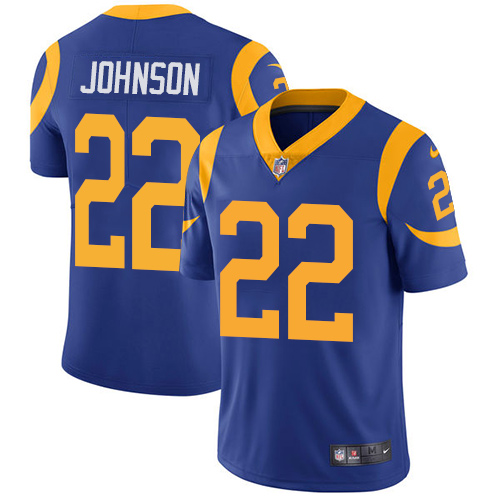 Nike Rams #22 Trumaine Johnson Royal Blue Alternate Youth Stitched NFL Vapor Untouchable Limited Jer