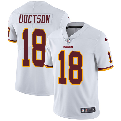 Nike Redskins #18 Josh Doctson White Youth Stitched NFL Vapor Untouchable Limited Jersey - Click Image to Close