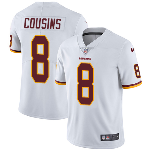 Nike Redskins #8 Kirk Cousins White Youth Stitched NFL Vapor Untouchable Limited Jersey