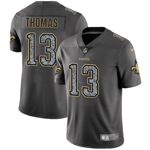 Nike Saints #13 Michael Thomas Gray Static Youth Stitched NFL Vapor Untouchable Limited Jersey - Click Image to Close