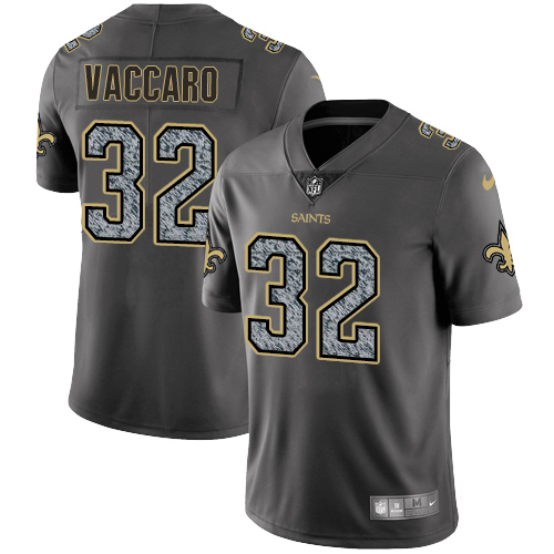 Nike Saints #32 Kenny Vaccaro Gray Static Youth Stitched NFL Vapor Untouchable Limited Jersey