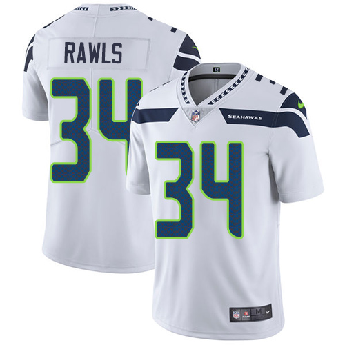 Nike Seahawks #34 Thomas Rawls White Youth Stitched NFL Vapor Untouchable Limited Jersey - Click Image to Close