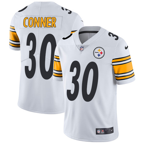 Nike Steelers #30 James Conner White Youth Stitched NFL Vapor Untouchable Limited Jersey - Click Image to Close