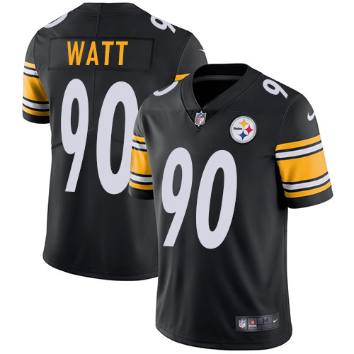 Nike Steelers #90 T. J. Watt Black Team Color Youth Stitched NFL Vapor Untouchable Limited Jersey